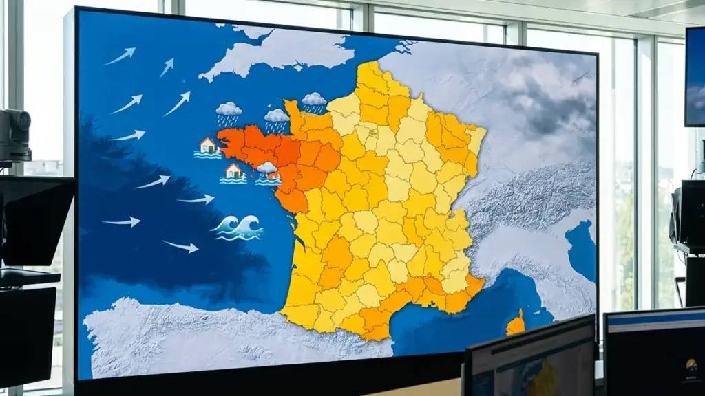 32 Regionen im Wetter-Alarm: Bretagne auf Orange – steht Ihre Region auf der Liste?