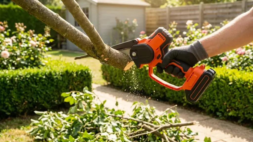 Warum diese Mini-Kettensäge jede Gartenarbeit zum Kinderspiel macht